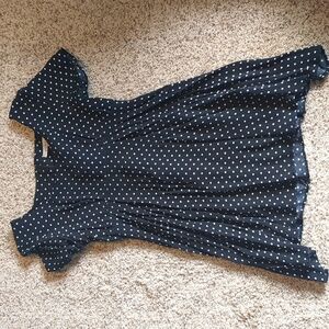 Black and white polka dot dress
